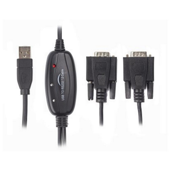 Кабель Viewcon USB - 2хCOM (M/M), 9+25pin, 1.4 м, Black (VE591)
