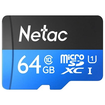 Карта памяти Netac microSD64GB C10 UHS-I R80MB/s + SD