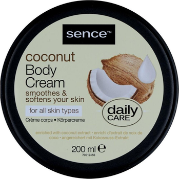 Krem do ciała Sence Beauty Coconut Body Cream odżywcy i zmiękczający 200 ml (8720289262709)