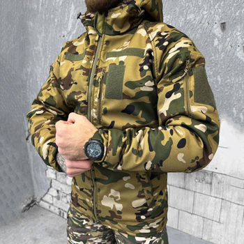 Мужская куртка с подкладкой OMNI-HEAT с утеплителем силикон 150 / Бушлат Oxford мультикам размер 2XL