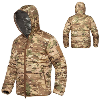 Чоловіча Куртка на підкладці Omni-Heat мультикам / Утеплений верхній одяг розмір S