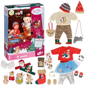 Zestaw ubranek dla lalki Baby Born Advent Calendar 43 cm (4001167834466)