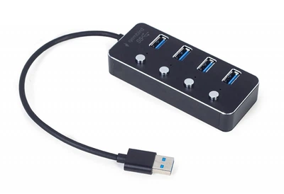 Хаб Gembird UHB-U3P4P-01 на 4 порти USB 3.1