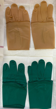 Перчатки хирургические латексные двойные Medicom SAFETOUCH ДУПЛЕКС повышенной защиты стерильные 1 набор размер 8,0