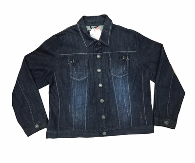 Жіночий жакет джинсова куртка синя великих розмірів Jean-Daniel S23812-12 68