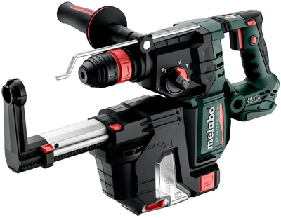 Аккумуляторный бесщеточный перфоратор Metabo KH 18 LTX BL 28 Q Set ISA 18 В + metaBOX 185 XL + устройство удаления пыли и сменный патрон Metabo-Quick (601715900)
