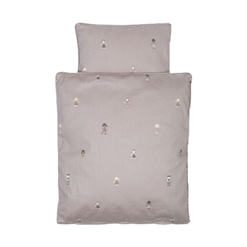 Постільна білизна для лялькового ліжечка Smallstuff Фіолетове 30 см (5712352095102)