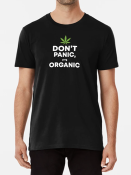 Чоловіча футболка Stedman з принтом Don`t panic it`s organic Пальма Чорний XXL