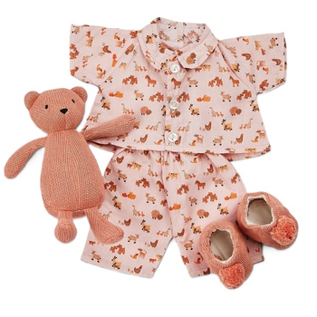 Zestaw ubranek dla lalki Smallstuff Farm Living Pyjamas z akcesoriami 4 szt (5712352097120)
