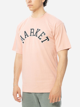 Koszulka męska bawełniana Market 399001511-1232 M Różowa (840339611399)