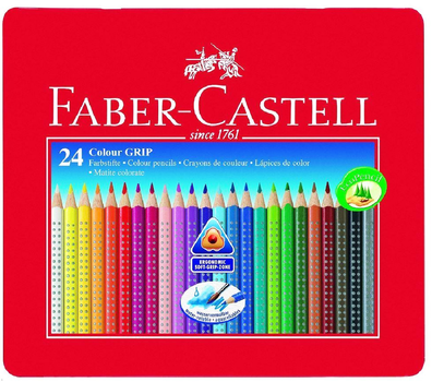 Набір кольорових олівців Faber Castell Color Grip 24 шт (4005401124238)