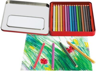 Zestaw kolorowych ołówków Faber Castell Jumbo Grip 16 szt (4005401109167)