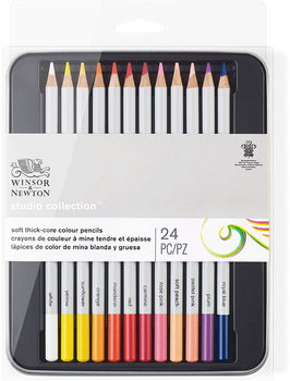 Zestaw kolorowych ołówków Winsor & Newton Studio Collection 24 szt (0884955064900)