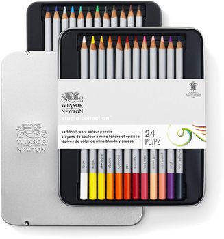 Набір кольорових олівців Winsor & Newton Studio Collection 24 шт (0884955064900)