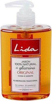 Рідке мило Lida Jabon Manos Glicerina C-Dosificador 250 мл (8411135006294)