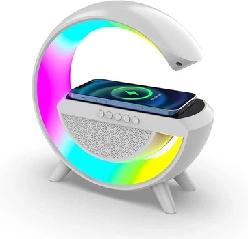 Портативная Bluetooth колонка ночник с беспроводной зарядкой BT 2301