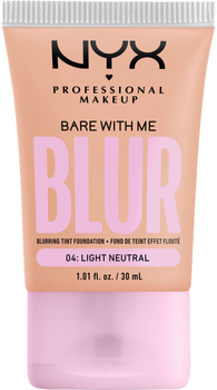 Podkład do twarzy NYX Professional Makeup Bare With Me Blur 04 Light Neutral 30 ml (0800897234300)
