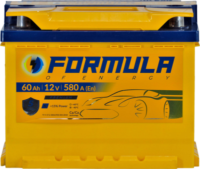 АКБ 60-А/Ч (Formula) Premium (R+) 580A (242х175х190мм.)