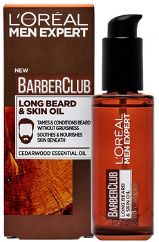 Олійка для обличчя і бороди L'Oreal Paris Men Expert Barber Club Long Beard + Skin Oil 30 мл (3600523526093)