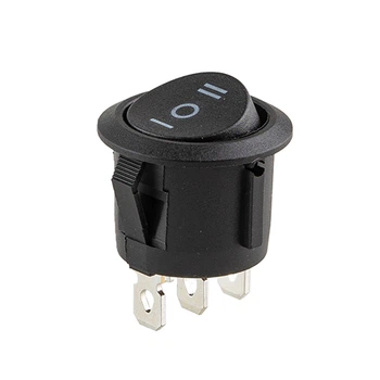 Переключатель on-off-on 12V круглый 3pin 22x22x15мм 6A 250V 10A 125 250V для различных приложений V12969