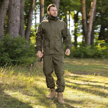 Тактический летний мужской костюм горка Рип-Стоп куртка и штаны Olive 56
