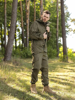Тактичний літній чоловічий костюм горка Ріп-Стоп куртка та штани Olive 56