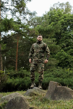 Тактичний літній чоловічий костюм горка Ріп-Стоп куртка та штани MultiCam 50