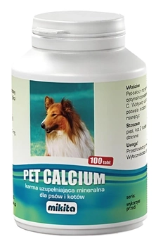 Suplement diety Mikita Pet Calcium 100 tabletek (5907615400933)