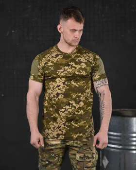 Тактическая мужская потоотводящая футболка M пиксель (85655)