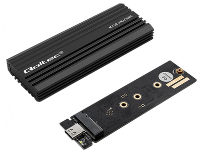 Kieszeń zewnętrzna Qoltec NV2270 enclosure for drive M.2 SSD NVMe USB Type-C Black