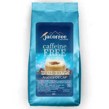 Кофе молотый без кофеина Jacoffee Arabica, Ирландский крем, 225г