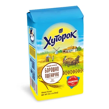 Борошно пшеничне "Хуторок" в/г, 2кг