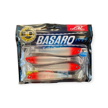 Силикон на щуку Basara Soft Swim 3d 5"/ 4шт в пачке (Col 9)
