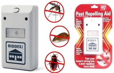 Отпугиватель тараканов, грызунов, насекомых RIDDEX PLUS Pest Repelling Aid Ридекс плюс Белый 90-230 В (IS33)