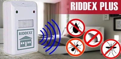 Отпугиватель тараканов, грызунов, насекомых 90-230 В RIDDEX PLUS Pest Repelling Aid Ридекс плюс Белый (1158RPPRATPGVTL) TIN66