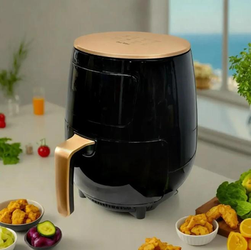 Аэрогриль Su Tai 505 1800W аэрофритюрница безмасляная для приготовления без масла с регулировкой температуры 6 л черная