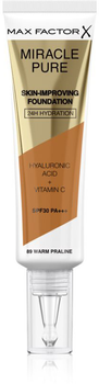 Тональний крем Max Factor Miracle Pure Skin-Improving 24h Hydration SPF 30 89-Warm Praline 30 мл (3616302638628)