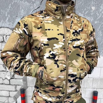 Чоловіча Демісезонна Куртка на легкому флісі SOFT SHELL мультикам розмір 2XL