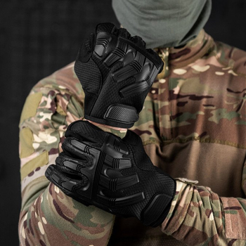 Перчатки Mechanix M-Pact Escalibur с защитными накладками черные размер L