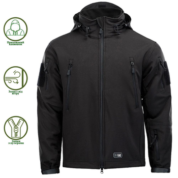 Куртка M-Tac Soft Shell з підстібкою Black XS