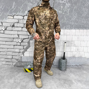 Чоловічий маскувальний костюм "GEN2" / Дощовик + штани піксель розмір L