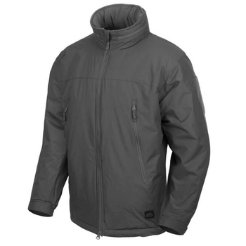 Мужская зимняя куртка "Helikon-Tex Level 7" Rip-stop с утеплителем Climashield Apex серая размер L