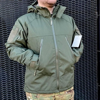 Мужская зимняя куртка "Call Dragon" Rip-Stop с подкладкой Omni-Heat олива размер 3XL