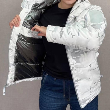 Мужская зимняя Куртка "Call Dragon" с подкладкой Omni-Heat белый мультикам размер L