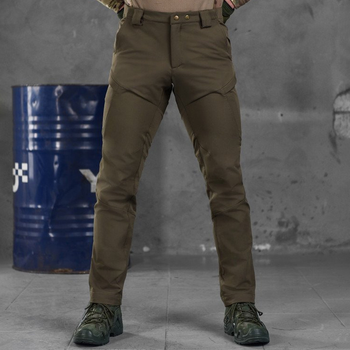 Мужские брюки Patriot stretch cotton с высоким поясом олива размер XL