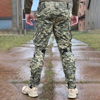 Чоловічі вологозахищені штани з кишенями піксель розмір M