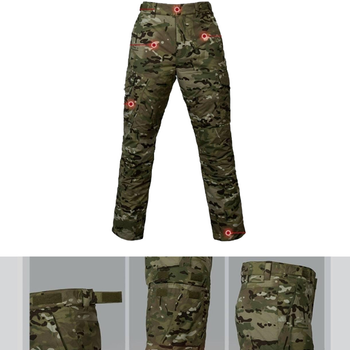 Чоловічі Штани на холлофайбері мультикам / Утеплені брюки Фінетекс розмір 2XL