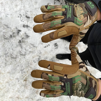 Сенсорные Зимние Перчатки Mechanix Wear M-Pact с защитными накладками мультикам размер 2XL