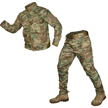 Чоловічий костюм Phantom Stalker Куртка + Штани SoftShell на флісі / Демісезонний комплект мультикам розмір 2XL
