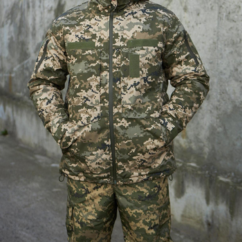 Чоловіча зимова куртка Rip-Stop із синтепоновим утеплювачем / Вологозахищений бушлат до --15 ⁰C піксель розмір M